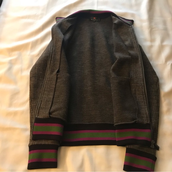 Etro Mens 100% wool Zippered sweater - Picture 5 of 8